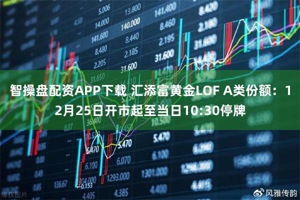 智操盘配资APP下载 汇添富黄金LOF A类份额：12月25日开市起至当日10:30停牌