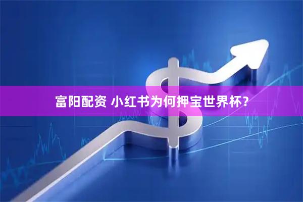 富阳配资 小红书为何押宝世界杯？